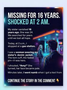 My Sister Vanished 16 Years Ago—Then I Saw Her Jacket at a Gas Station at 2 A.M.