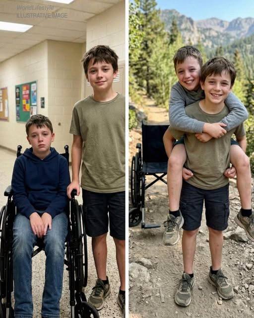 My 12-Year-Old Son Carried His Wheelchair-Bound Friend on His Back During a Camping Trip So He Wouldn’t Feel Left Out – The Next Day, the Principal Called Me and Said, ‘You Need to Rush to School Now’