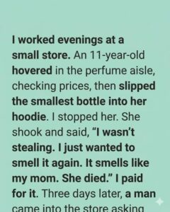 I Thought She Was Stealing Perfume — Then I Learned the Heartbreaking Truth..