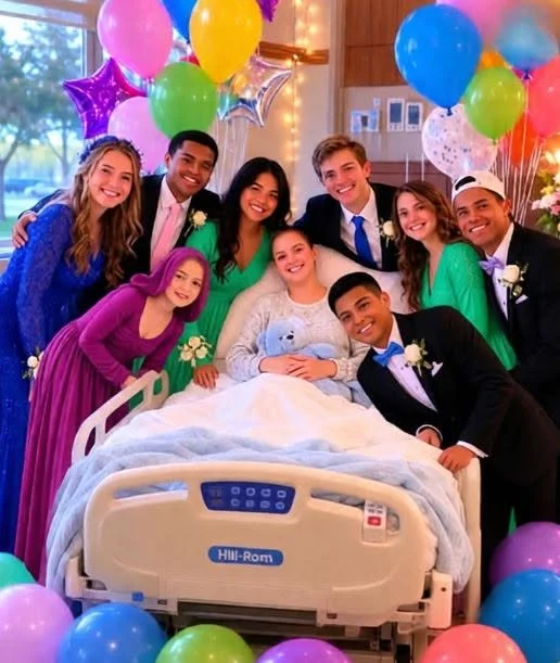 My Daughter Couldn’t Attend Prom, So Her Classmates Brought the Celebration to Her Hospital Room — And It Became a Night We’ll Never Forget