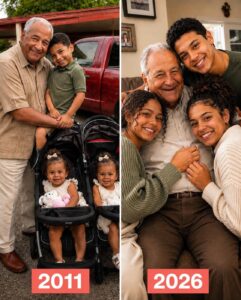 I Adopted My Granddaughter’s Three Children After She Ran Off with Her Husband – 15 Years Later, She Came Back for the Oldest Boy’s Birthday, and He Handed Her a Gift That Made Her Turn Pale