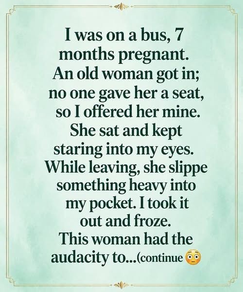 A Small Gesture on a Busy Bus Became a Memory I’ll Carry Forever