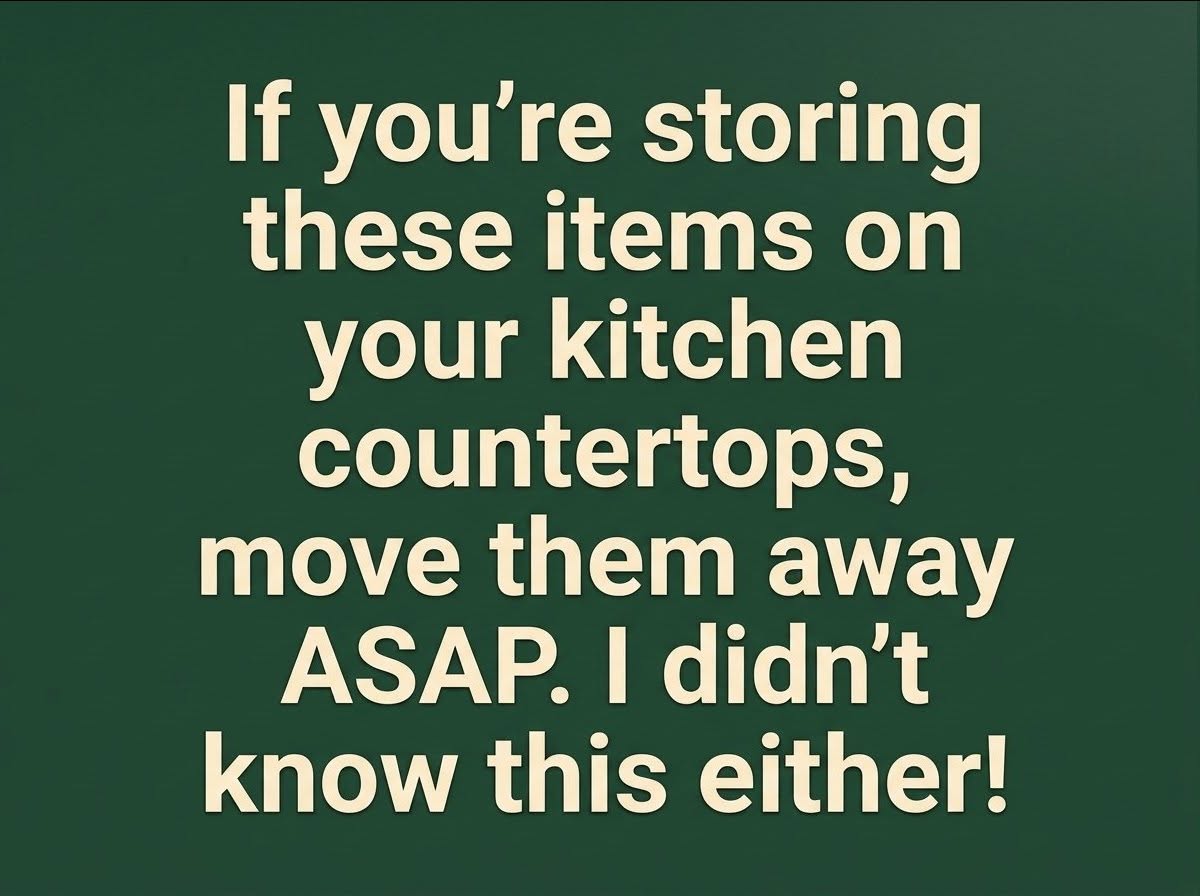 Get These 10 Things Off Your Kitchen Counter Immediately (Number 4 Will Shock You)