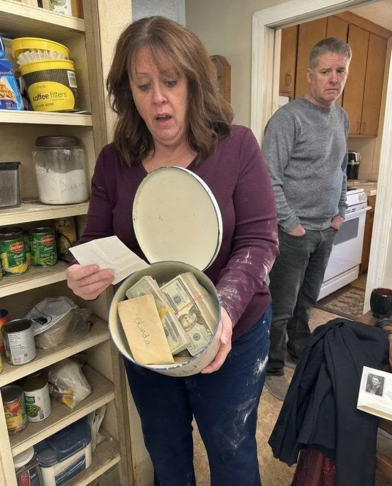 I Found $18,940 Hidden in Mama’s Flour Tin After Her Funeral, but the Note Underneath Changed Everything