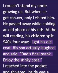 They Laughed When I Inherited a Stinky Coat