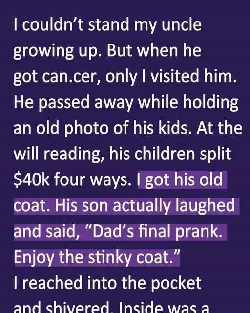They Laughed When I Inherited a Stinky Coat