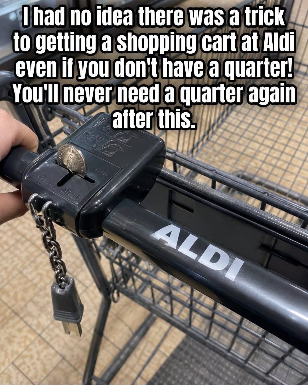 How to Shop at Aldi If You Forgot a Quarter