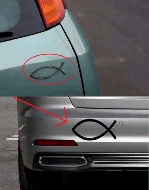 What Does the Small Fish-Shaped Symbol on the Back of Some Cars Mean?